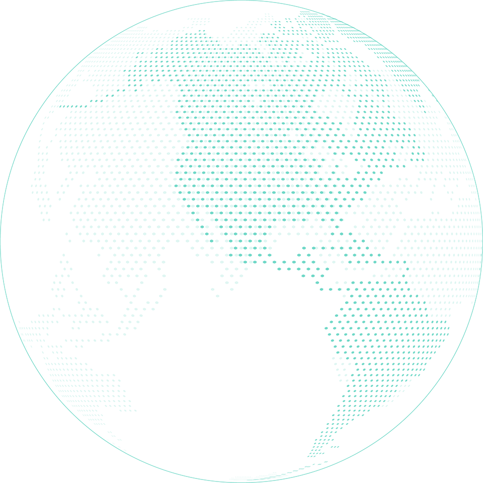 Half of a globe illustration