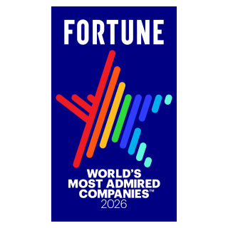 Fortune World's Most Admired Companies 2026 award badge