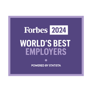Forbes 2024 Best Employers award badge